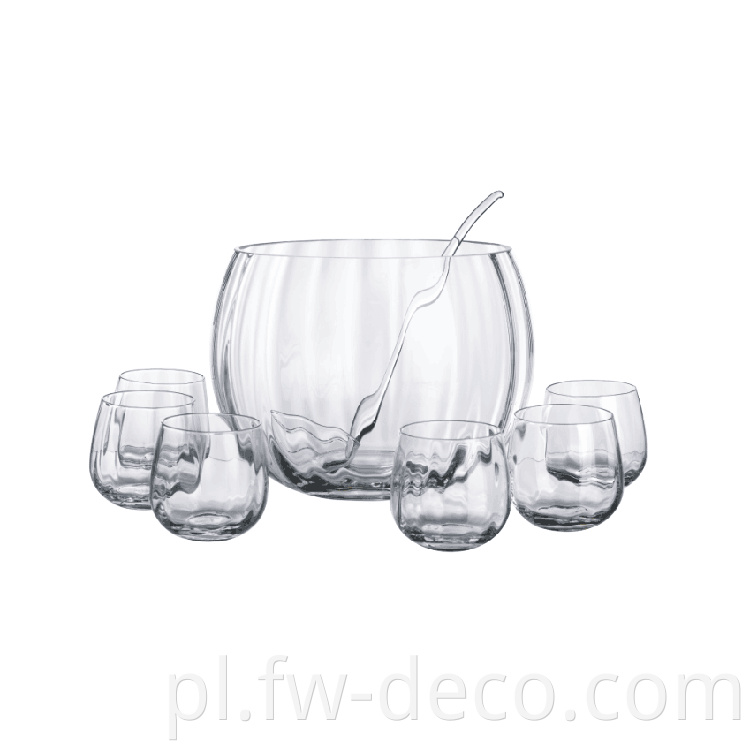 glass punch set